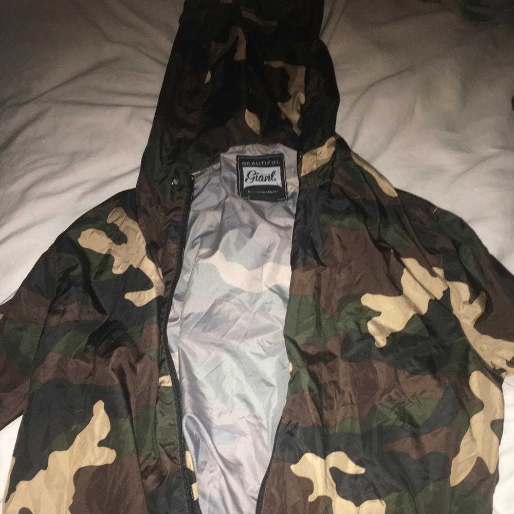 Camo windbreaker